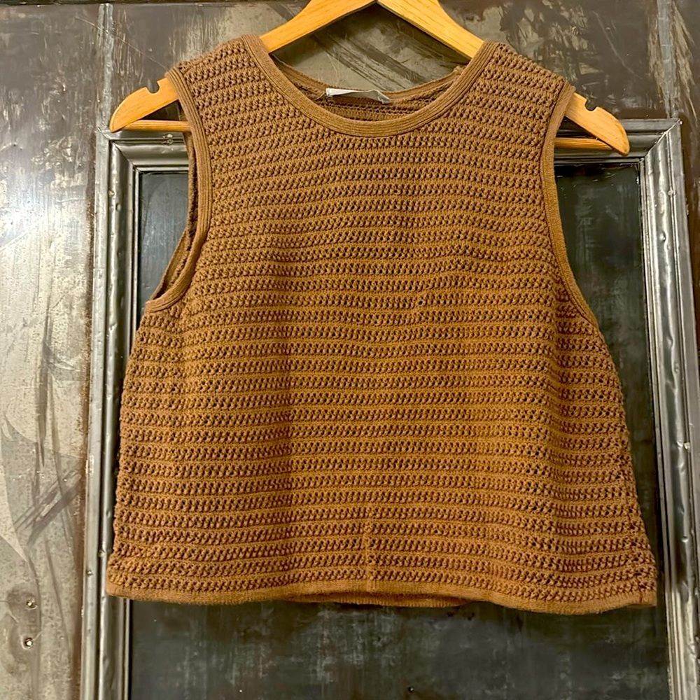 Everlane Organic Cotton Crochet Tank